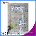 Fyeer Original Dolphin - Grifo para lavamanos, lavabo, lavabo, caliente y clod, lavabo grifo